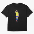 Neymar Brazil Football Captain Oversized T-Shirt Celebrate Soccer Greatness during FIFA World Cup 2026 USA Canada Mexico Filled with Mbappe and Neymar, Portugal, Spain and Germany Energy, Stadium Chants, National Pride, Trophy Dreams and
