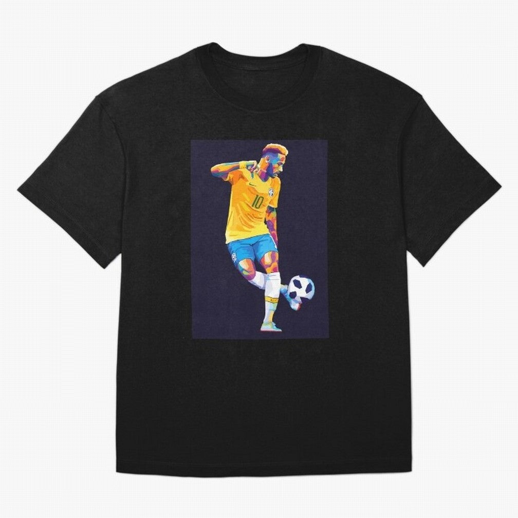 Neymar Jr Wpap pop art Oversized T-Shirt Share the Excitement of FIFA World Cup 2026 USA Canada Mexico Spirit, Driven by England and Germany, Neymar, Haaland and Cristiano Ronaldo, Classic Soccer Heritage, Championship Pressure, Fan Loyalty and