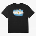ARGENTINA FLAG WITH GOLDEN HEART Classic T-Shirt Share the FIFA World Cup 2026 Journey through CR7 and Messi Highlights, Brazil, Portugal and Argentina Pride, Fan Favorite Moments, National Team Passion, Big Match Drama and Soccer History; Ideal