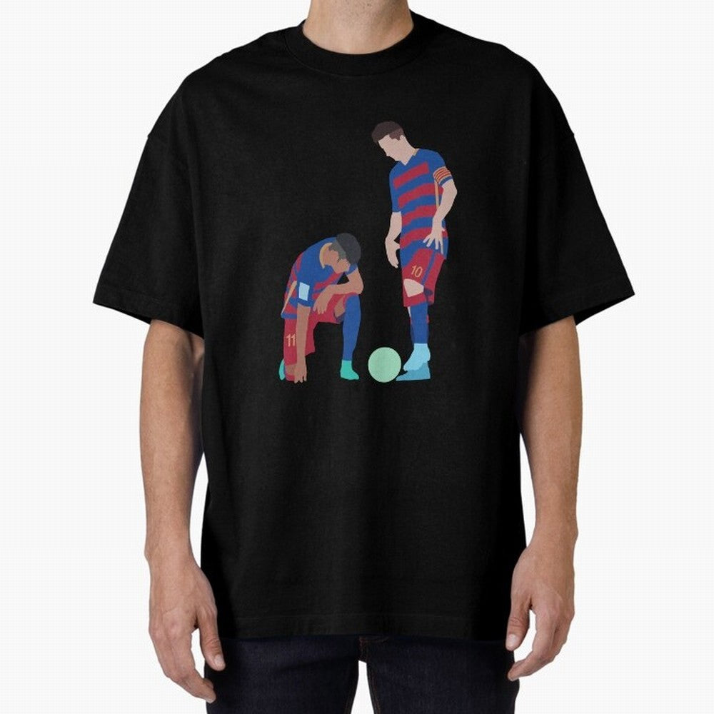 Messi and Neymar Football Free Kick Classic T-Shirt Enjoy FIFA World Cup 2026 Group Stage Spirit, Filled with Argentina and Brazil, Cristiano Ronaldo, Match Day Excitement, Supporter Culture, Golden Goals and Global Football Passion; Great for