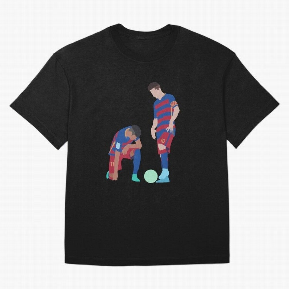 Messi and Neymar Football Free Kick Classic T-Shirt Enjoy FIFA World Cup 2026 Group Stage Spirit, Filled with Argentina and Brazil, Cristiano Ronaldo, Match Day Excitement, Supporter Culture, Golden Goals and Global Football Passion; Great for