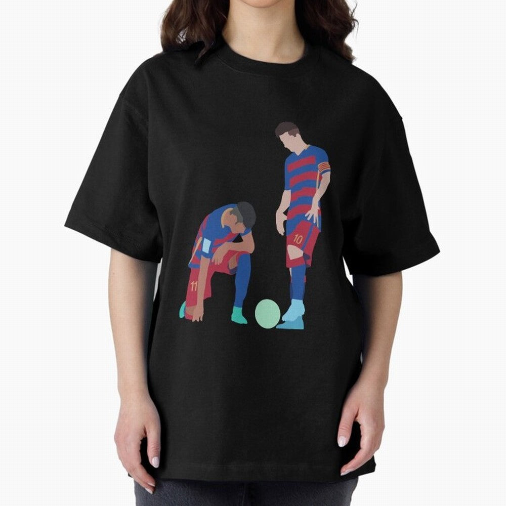 Messi and Neymar Football Free Kick Classic T-Shirt Enjoy FIFA World Cup 2026 Group Stage Spirit, Filled with Argentina and Brazil, Cristiano Ronaldo, Match Day Excitement, Supporter Culture, Golden Goals and Global Football Passion; Great for
