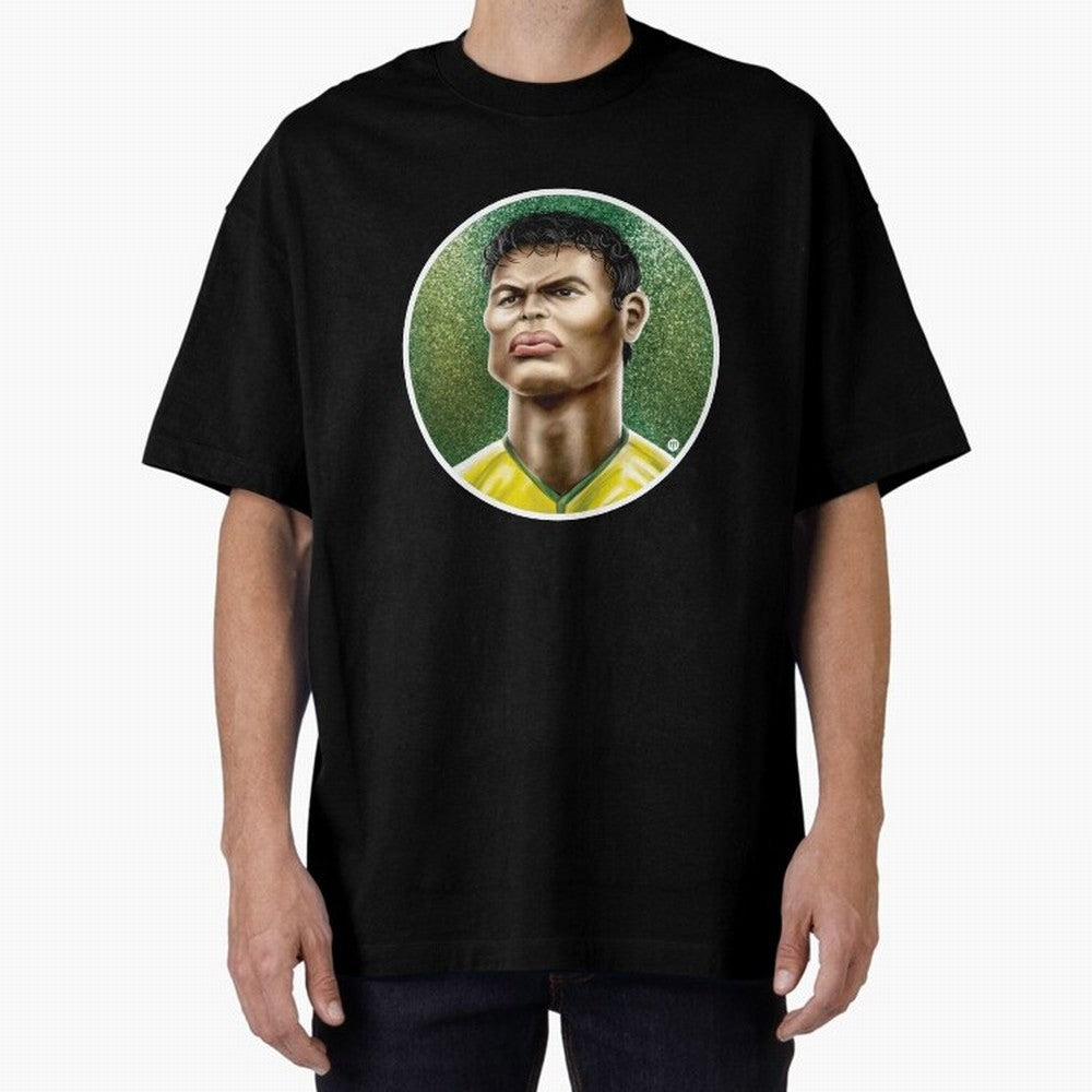 Footballicature : Thiago Silva Classic T-Shirt Celebrate Every Goal in the FIFA World Cup 2026 Journey through Haaland and Mbappe Highlights, Portugal, Spain and Germany Pride, Tournament Hype, Historic Matchups, Family Viewing Parties and Global
