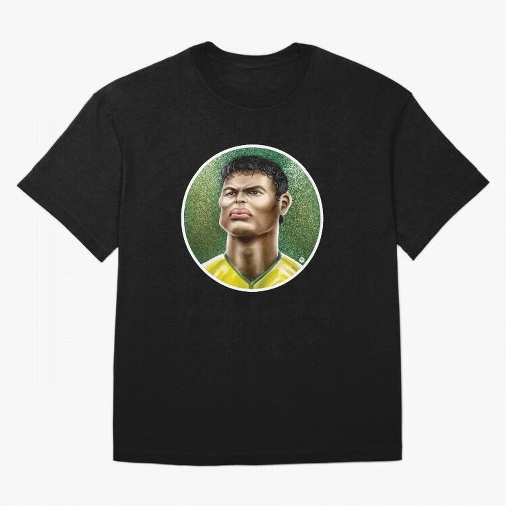 Footballicature : Thiago Silva Classic T-Shirt Celebrate Every Goal in the FIFA World Cup 2026 Journey through Haaland and Mbappe Highlights, Portugal, Spain and Germany Pride, Tournament Hype, Historic Matchups, Family Viewing Parties and Global