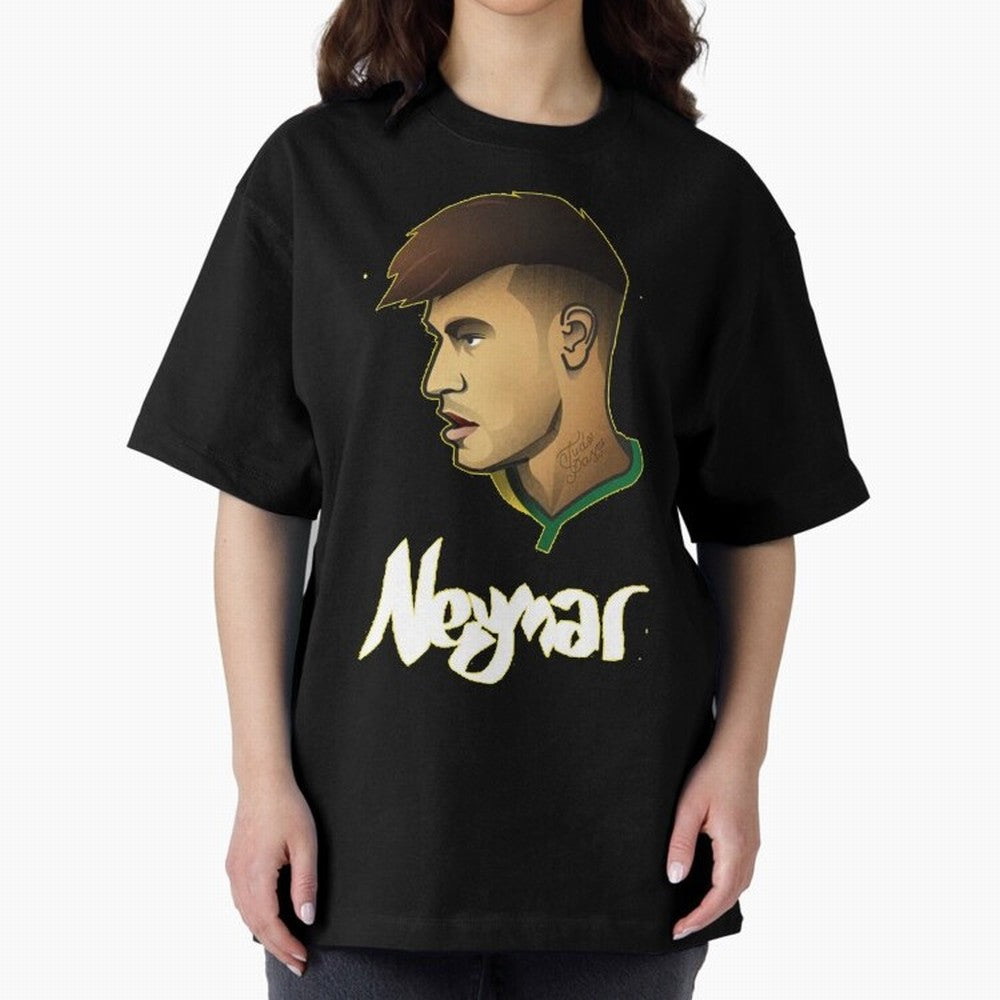 Neymar jr Team Brazil Oversized T-Shirt Follow Match Day Hype around FIFA World Cup 2026 USA Canada Mexico, Cristiano Ronaldo, Brazil, Tournament Hype, Historic Matchups, Family Viewing Parties and Global Sports Pride; Ideal for Passionate Fans Who