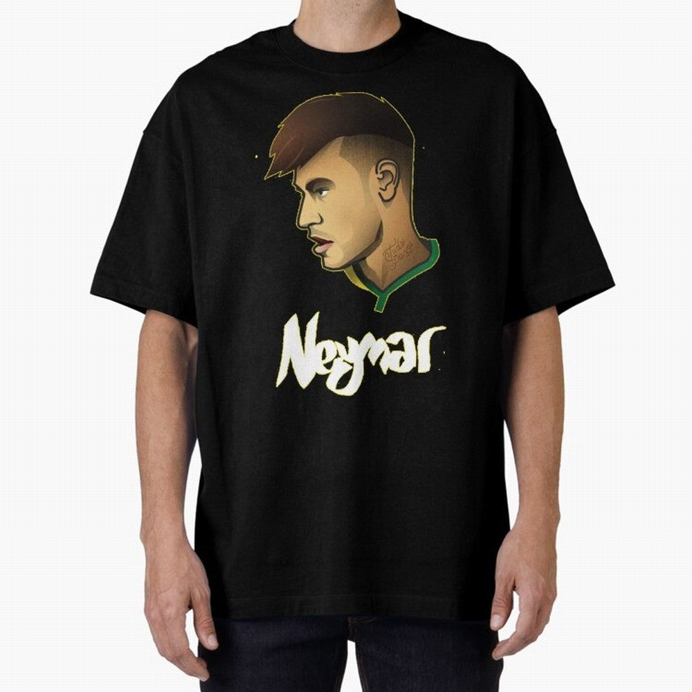 Neymar jr Team Brazil Oversized T-Shirt Follow Match Day Hype around FIFA World Cup 2026 USA Canada Mexico, Cristiano Ronaldo, Brazil, Tournament Hype, Historic Matchups, Family Viewing Parties and Global Sports Pride; Ideal for Passionate Fans Who