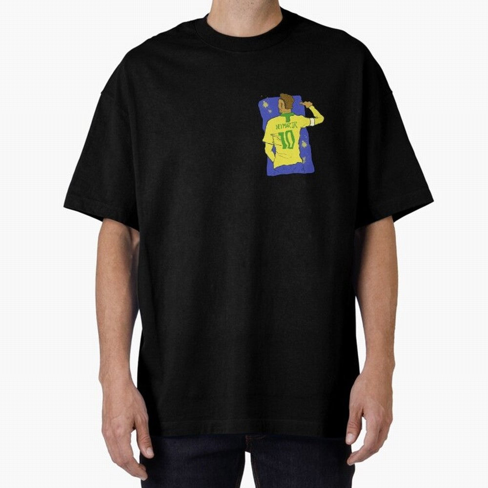 Neymar Jr. in Brazilian Glory Oversized T-Shirt Follow Global Football Passion for FIFA World Cup 2026 Group Stage, Made for Messi and Cristiano Ronaldo, England and Germany, Worldwide Fan Energy, Dramatic Goals, Stadium Lights and Championship