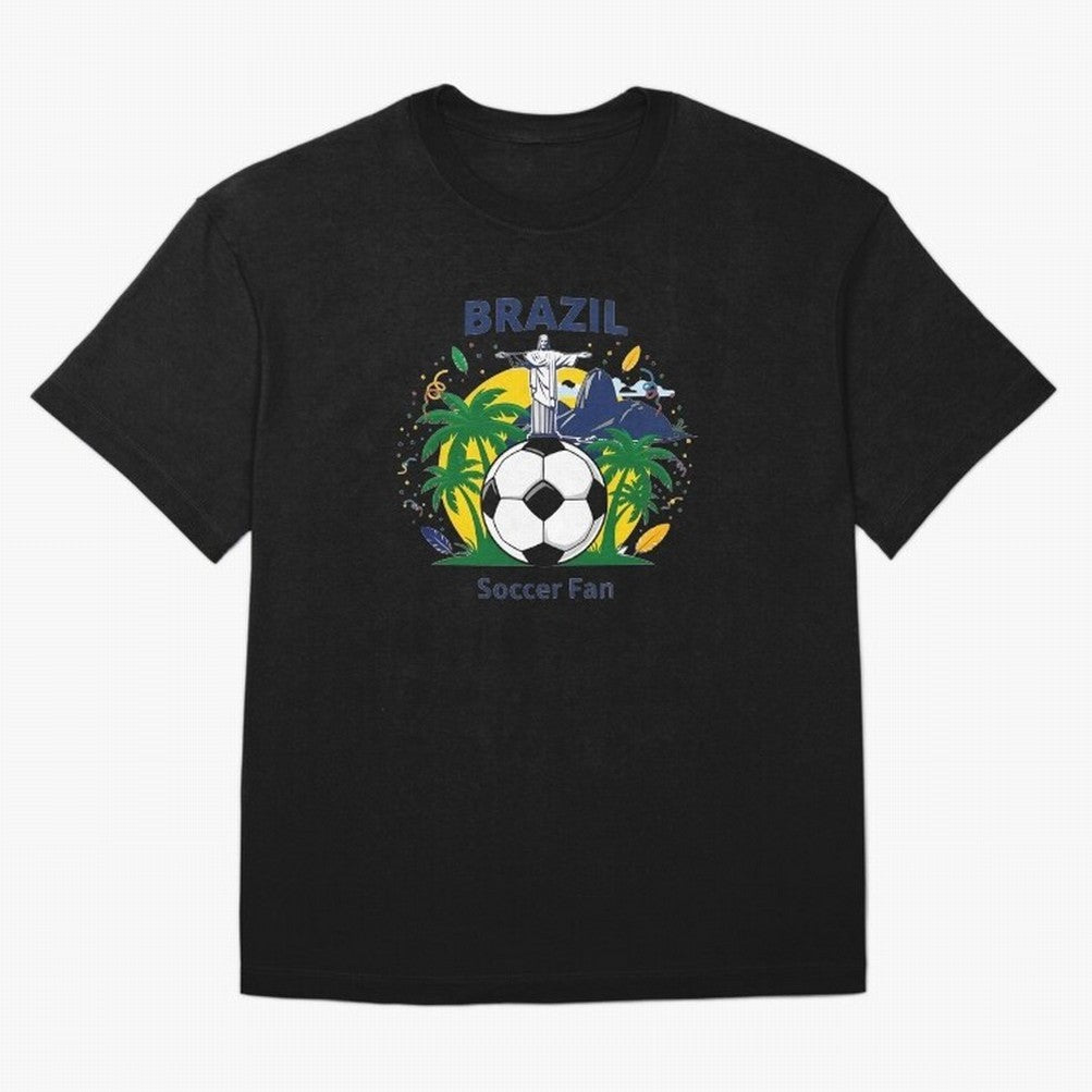 Brazil Soccer Fan T-shirt Classic T-Shirt Honor the Beautiful Game during FIFA World Cup 2026 USA Canada Mexico Capturing Neymar, Haaland and Cristiano Ronaldo, Portugal, Spain and Germany Energy, Worldwide Fan Energy, Dramatic Goals, Stadium