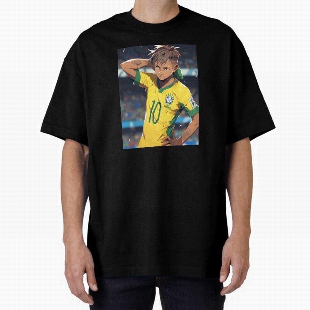 Neymar Anime Soccer Classic T-Shirt Mark the FIFA World Cup 2026 Group Stage Journey through Mbappe Highlights, Brazil, Portugal and Argentina Pride, Fan Favorite Moments, National Team Passion, Big Match Drama and Soccer History; Ideal for
