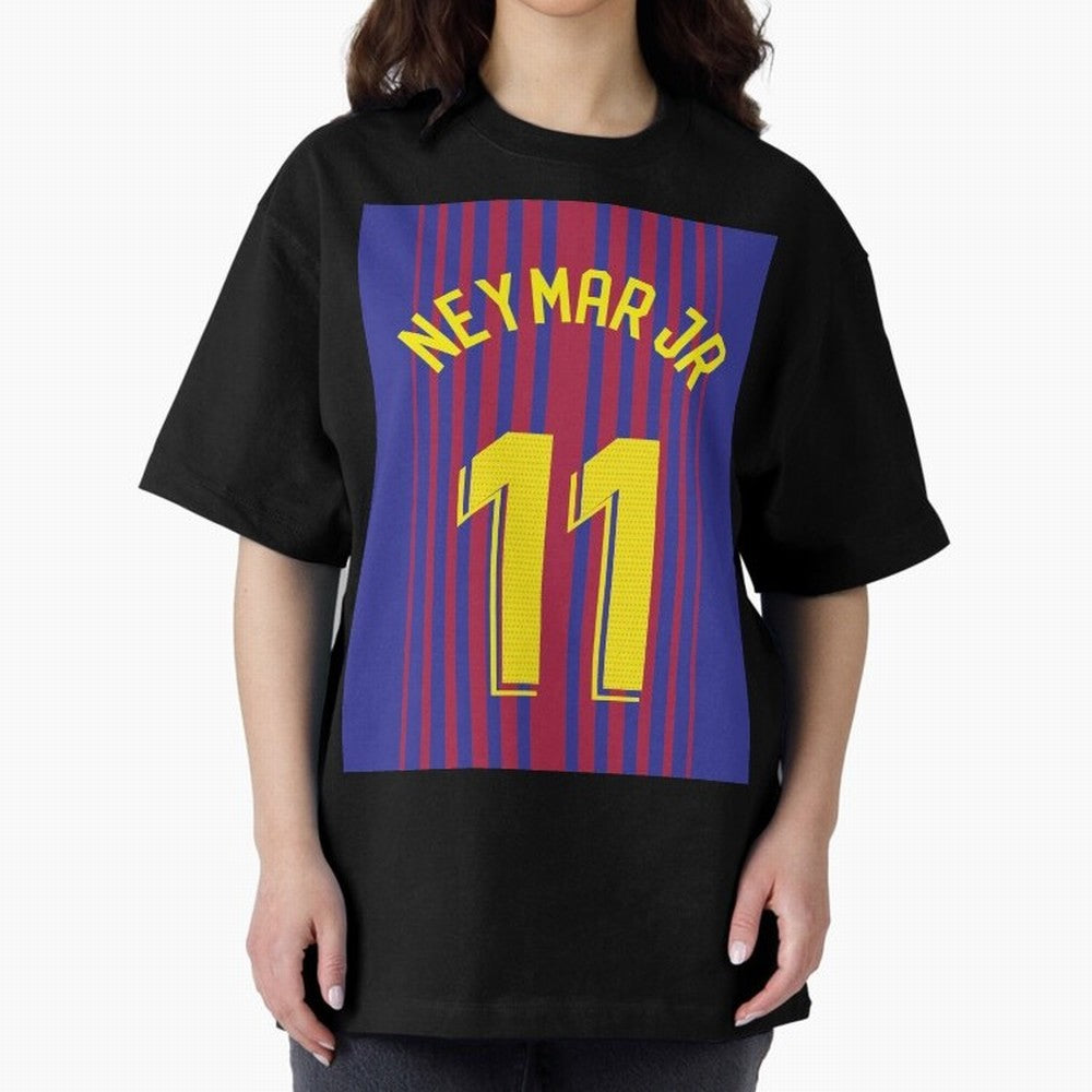 NEYMAR JR FOOTBALL SOCCER JERSEY BARCELONA Oversized T-Shirt Support Iconic Players in Global Football Passion for FIFA World Cup 2026 Group Stage, Driven by Neymar, England, Champion Mindset, Group Stage Buzz, Knockout Tension and Passionate Fan