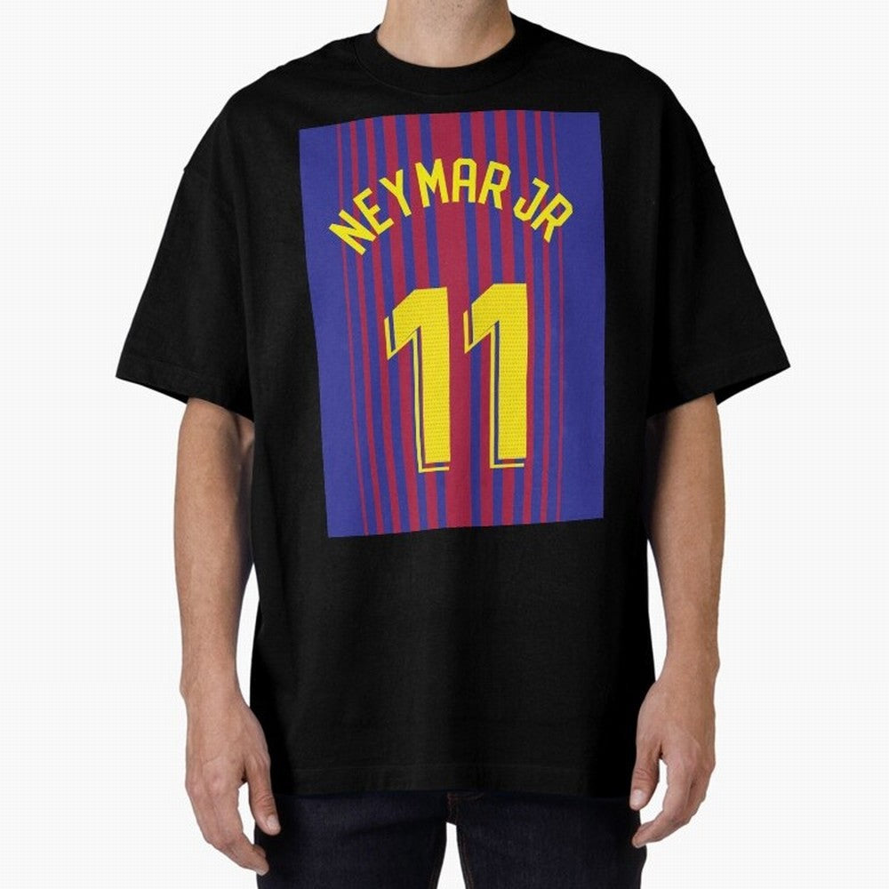 NEYMAR JR FOOTBALL SOCCER JERSEY BARCELONA Oversized T-Shirt Support Iconic Players in Global Football Passion for FIFA World Cup 2026 Group Stage, Driven by Neymar, England, Champion Mindset, Group Stage Buzz, Knockout Tension and Passionate Fan