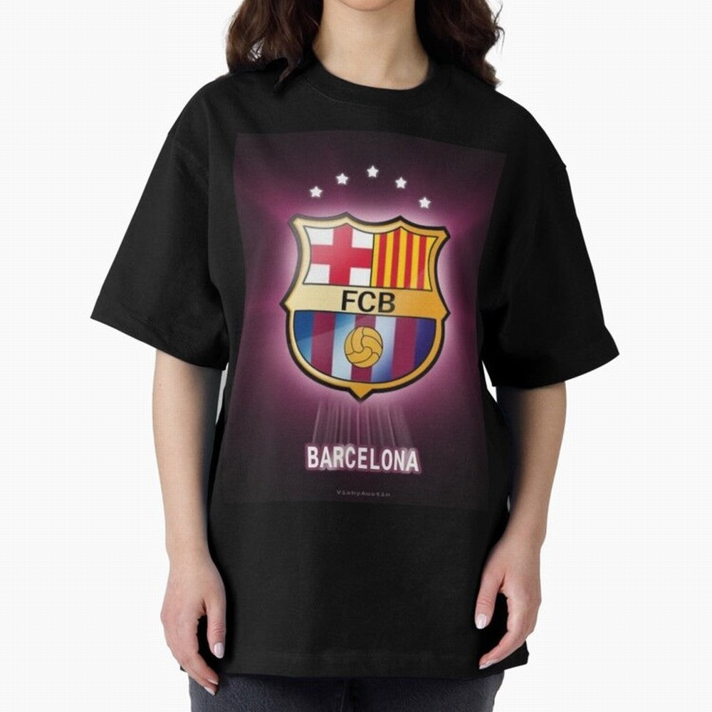barcelona Oversized T-Shirt Cheer through Every Moment of FIFA World Cup 2026 USA Canada Mexico for Fans of Neymar, Haaland and Cristiano Ronaldo and Portugal, Bringing Supporter Pride, Iconic Celebrations, Legendary Names and Global Match Day