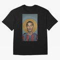 ronaldinho Oversized T-Shirt Celebrate the FIFA World Cup 2026 USA Canada Mexico Journey through Haaland and Mbappe Highlights, England, France and Netherlands Pride, Vintage Soccer Flavor, Modern Football Stars, National Flags and Final Night