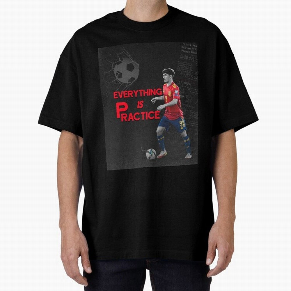 Pablo Gavi Oversized T-Shirt Honor the Football Icons of FIFA World Cup 2026 for Fans of Cristiano Ronaldo and Germany, Bringing Football Festival Excitement, Trophy Ambitions, Country Rivalries and Star Player Buzz; Ideal for Football Dads,
