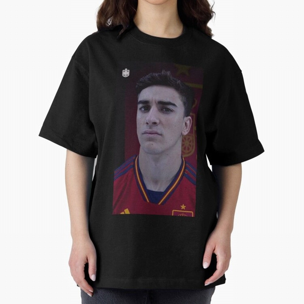 gavi Boxy T-Shirt Celebrate the Road through FIFA World Cup 2026 Group Stage Spirit, Inspired by Spain and Netherlands, Haaland and Mbappe, Sports Nostalgia, International Competition, Famous Players and Unforgettable Victories; Perfect for People