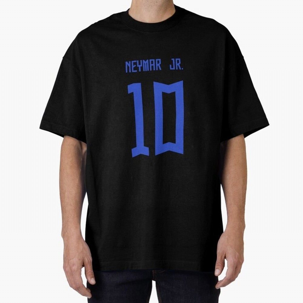 Neymar Jr Brazil White Jersey 2023 Oversized T-Shirt Bring Global Tournament Vibes to the FIFA World Cup 2026 Group Stage Journey through Cristiano Ronaldo Highlights, Spain and Netherlands Pride, Tournament Hype, Historic Matchups, Family Viewing