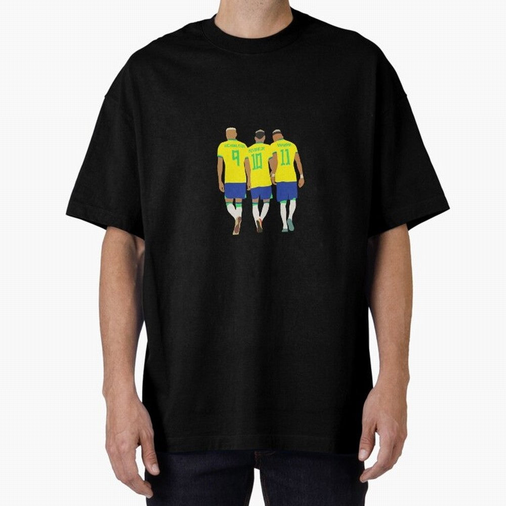 brazil soccer players Oversized T-Shirt Build FIFA World Cup 2026 Group Stage Spirit, Made for Netherlands, Messi, Soccer Culture, Superstar Moments, National Team Dreams and Competitive Fire; Perfect for People Who Love Argentina, Brazil, France,