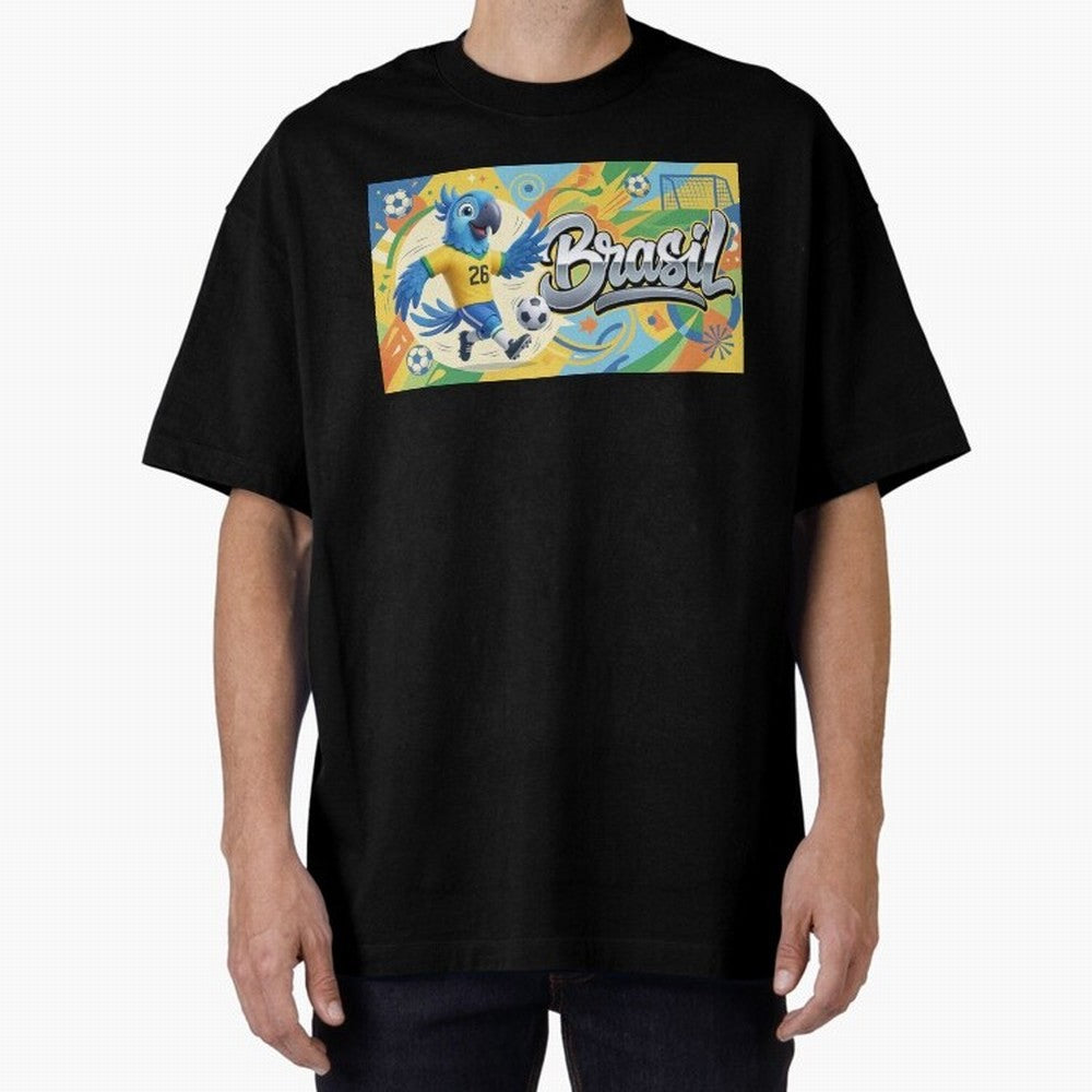 World Cup 2026 Brazil Soccer Team Fan Art Classic T-Shirt Bring Trophy Dreams to Global Football Passion for FIFA World Cup 2026 USA Canada Mexico, Filled with Mbappe and Neymar, Portugal, Stadium Memories, Football Loyalty, International Chants