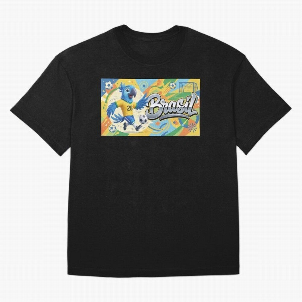 World Cup 2026 Brazil Soccer Team Fan Art Classic T-Shirt Bring Trophy Dreams to Global Football Passion for FIFA World Cup 2026 USA Canada Mexico, Filled with Mbappe and Neymar, Portugal, Stadium Memories, Football Loyalty, International Chants