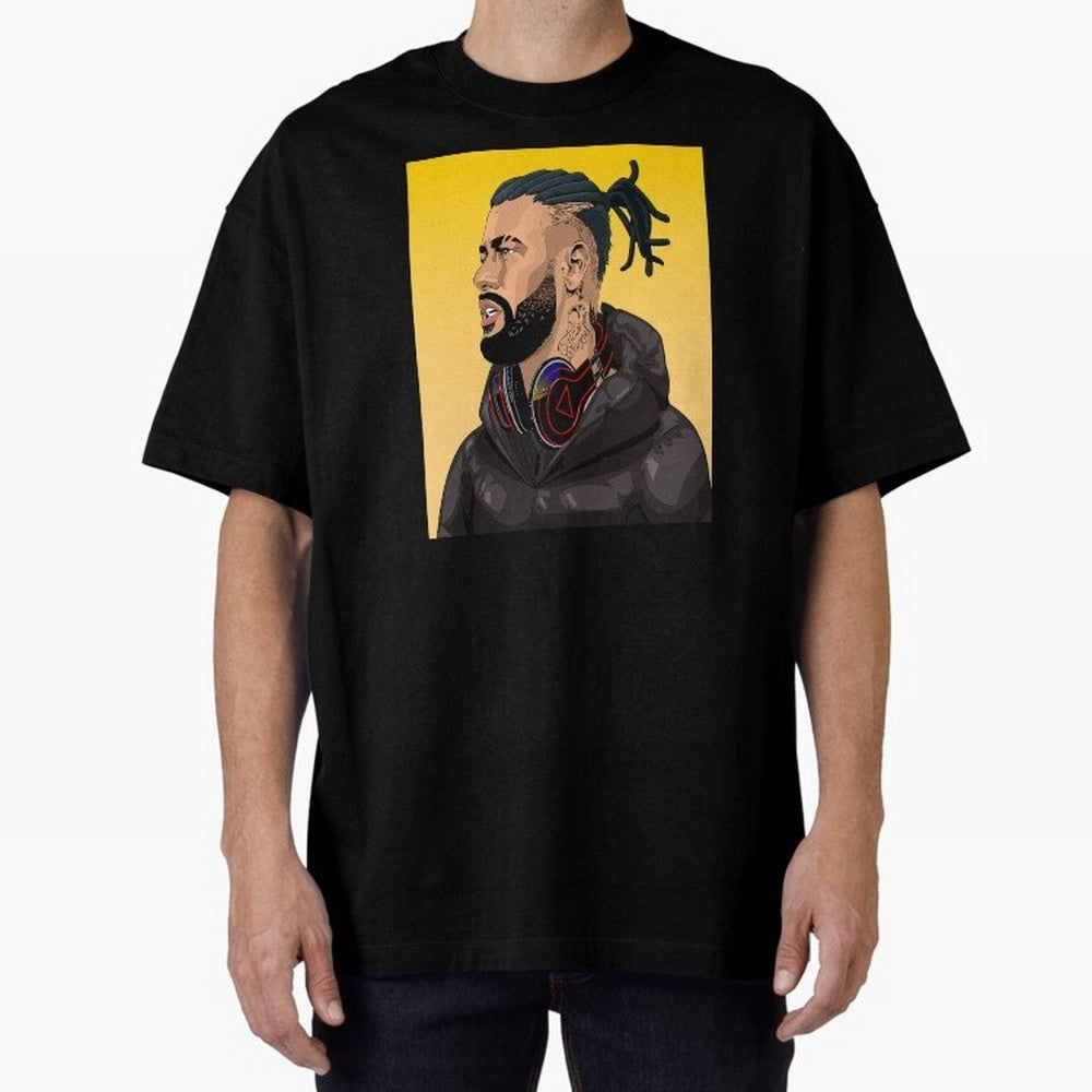 BMM x Neymar Jr. Episode 01- HUMAN #425 Classic Wear Oversized T-Shirt Back Your Heroes with FIFA World Cup 2026 Group Stage for Fans of Neymar and England and Germany, Bringing Stadium Memories, Football Loyalty, International Chants and