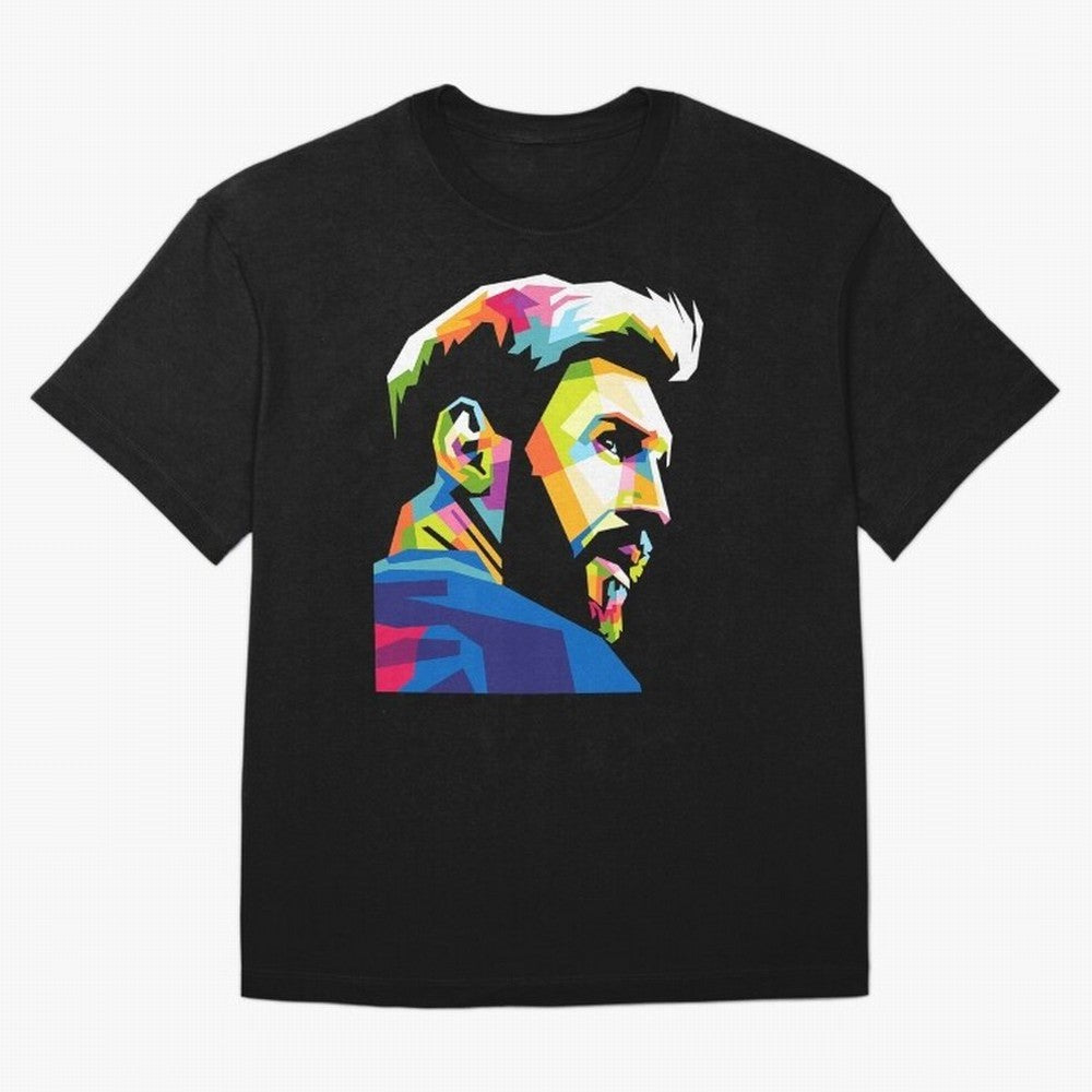 Wpap Leo Messi Graphic Oversized T-Shirt Celebrate Unforgettable Nights in Match Day Hype around FIFA World Cup 2026, Mbappe, Argentina, Global Supporter Spirit, Legendary Goals, National Colors and Tournament Celebration; Made for Die Hard