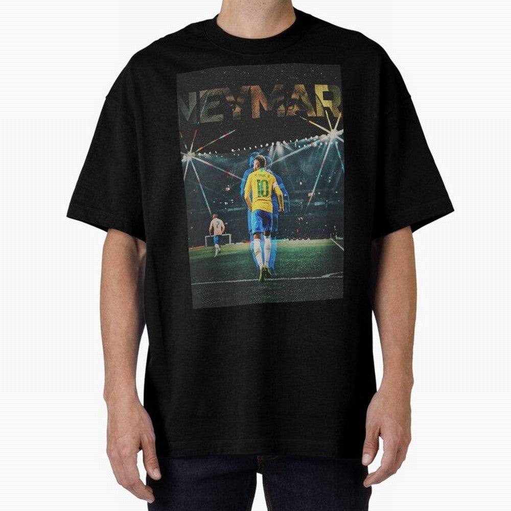 Neymar Premium T-Shirt Celebrate Classic Football Spirit in Global Football Passion for FIFA World Cup 2026, Celebrating Mbappe and Neymar, Spain and Netherlands, Match Day Excitement, Supporter Culture, Golden Goals and Global Football Passion;