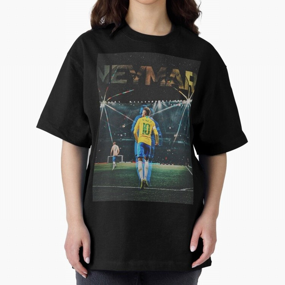 Neymar Premium T-Shirt Celebrate Classic Football Spirit in Global Football Passion for FIFA World Cup 2026, Celebrating Mbappe and Neymar, Spain and Netherlands, Match Day Excitement, Supporter Culture, Golden Goals and Global Football Passion;