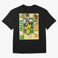 Neymar Jr Brazil World Cup Poster, Soccer Football Wall Art Print Decor Premium T-Shirt Bring FIFA World Cup 2026 Group Stage for Fans of Messi and Argentina, France and Brazil, Bringing Championship Spirit, Famous Goals, Roaring Crowds and