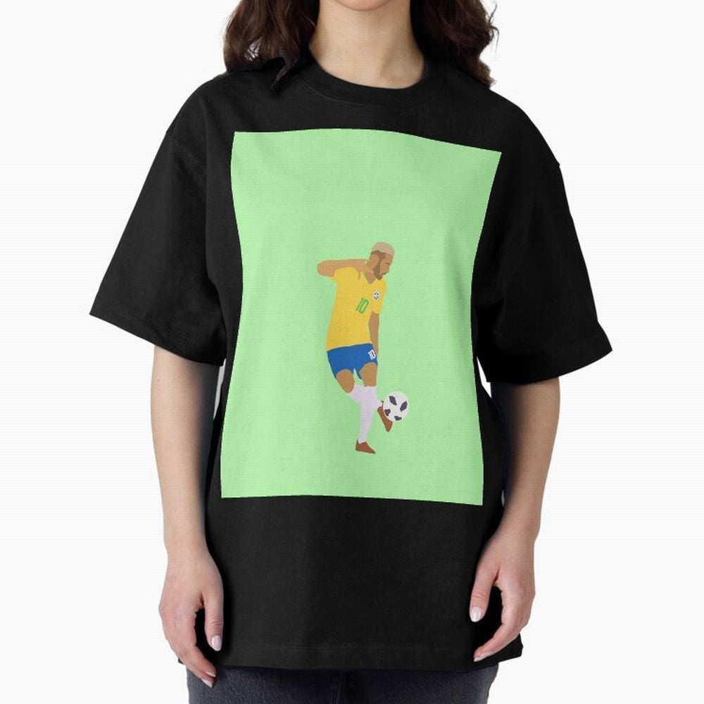 Neymar Brazil Football Control Skills Graphic T-Shirt Remember Iconic Moments from Match Day Hype around FIFA World Cup 2026 USA Canada Mexico, CR7 and Messi, France and Portugal, Stadium Memories, Football Loyalty, International Chants and