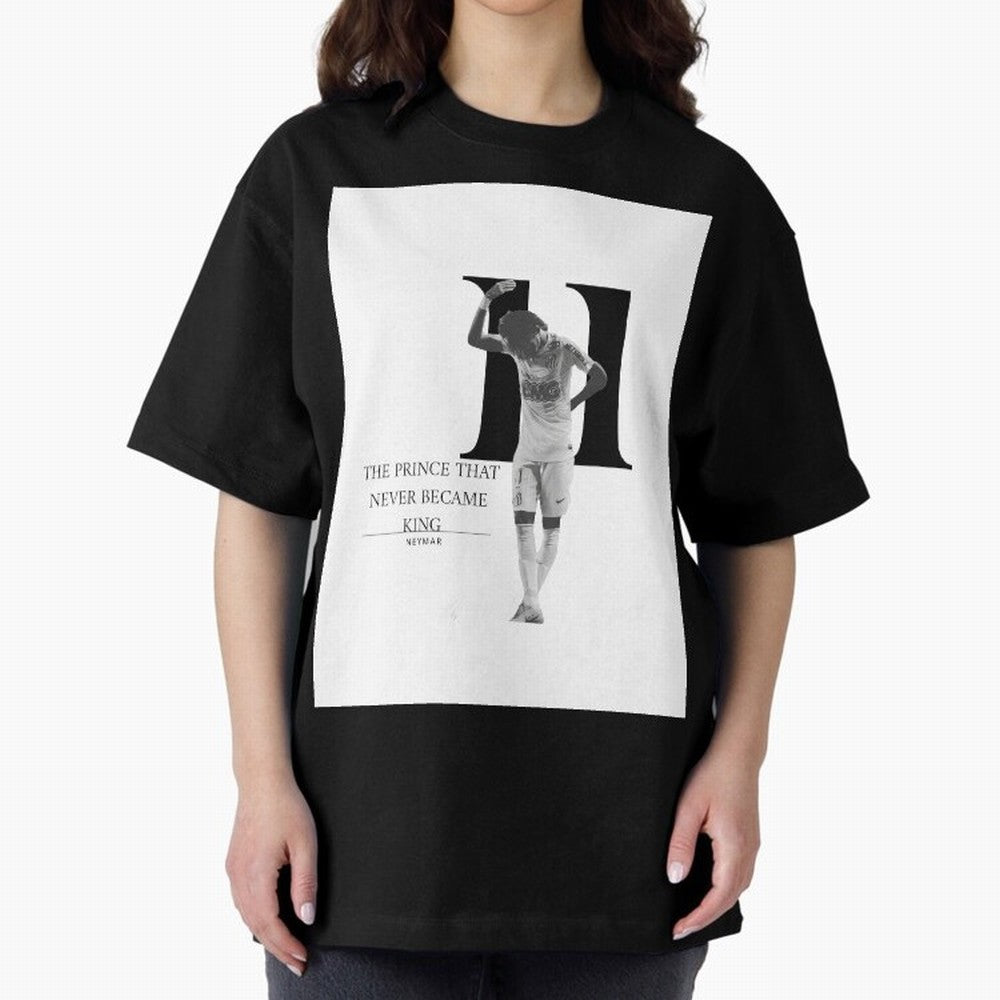 The Prince that never became king- neymar jr quote Graphic T-Shirt Show Up for the Glory of Global Football Passion for FIFA World Cup 2026 USA Canada Mexico, Driven by Neymar, Haaland and Cristiano Ronaldo, England and Germany, Football History,