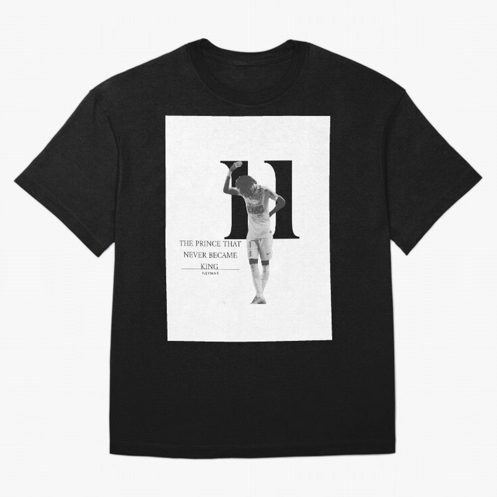The Prince that never became king- neymar jr quote Graphic T-Shirt Show Up for the Glory of Global Football Passion for FIFA World Cup 2026 USA Canada Mexico, Driven by Neymar, Haaland and Cristiano Ronaldo, England and Germany, Football History,