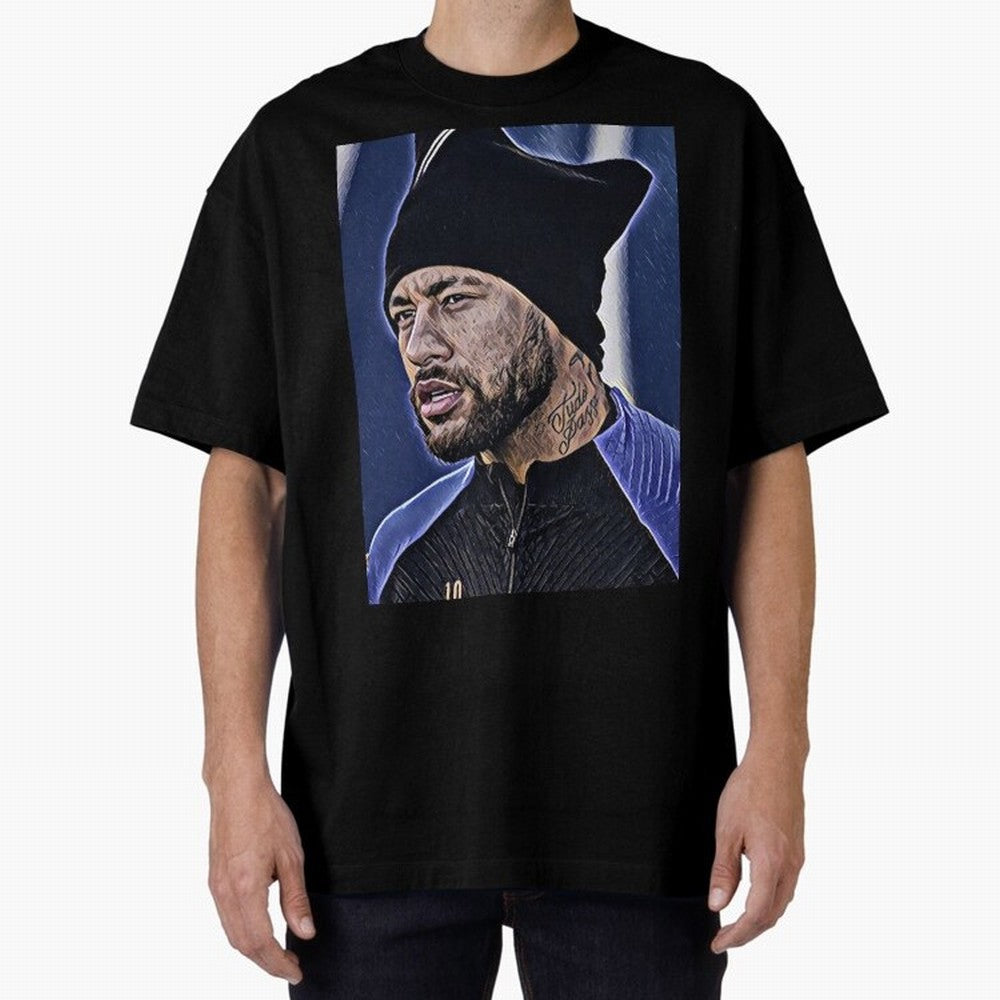 Neymar All Time Greatest Footballer Oversized T-Shirt Remember Iconic Moments from Global Football Passion for FIFA World Cup 2026, Featuring Cristiano Ronaldo, Haaland and CR7, England, Stadium Chants, National Pride, Trophy Dreams and
