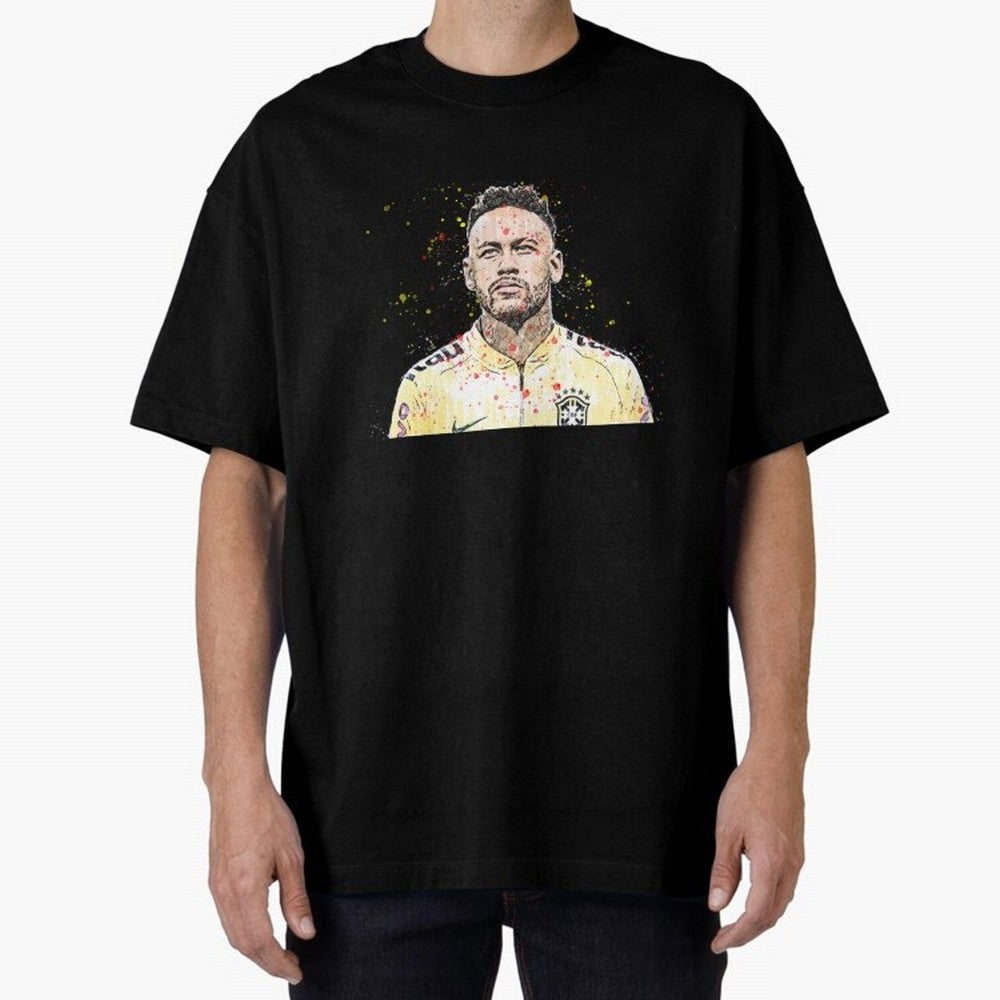 Neymar Neymar Oversized T-Shirt Showcase the FIFA World Cup 2026 Group Stage Journey through Neymar, Haaland and Cristiano Ronaldo Highlights, Spain and Netherlands Pride, Champion Mindset, Group Stage Buzz, Knockout Tension and Passionate Fan
