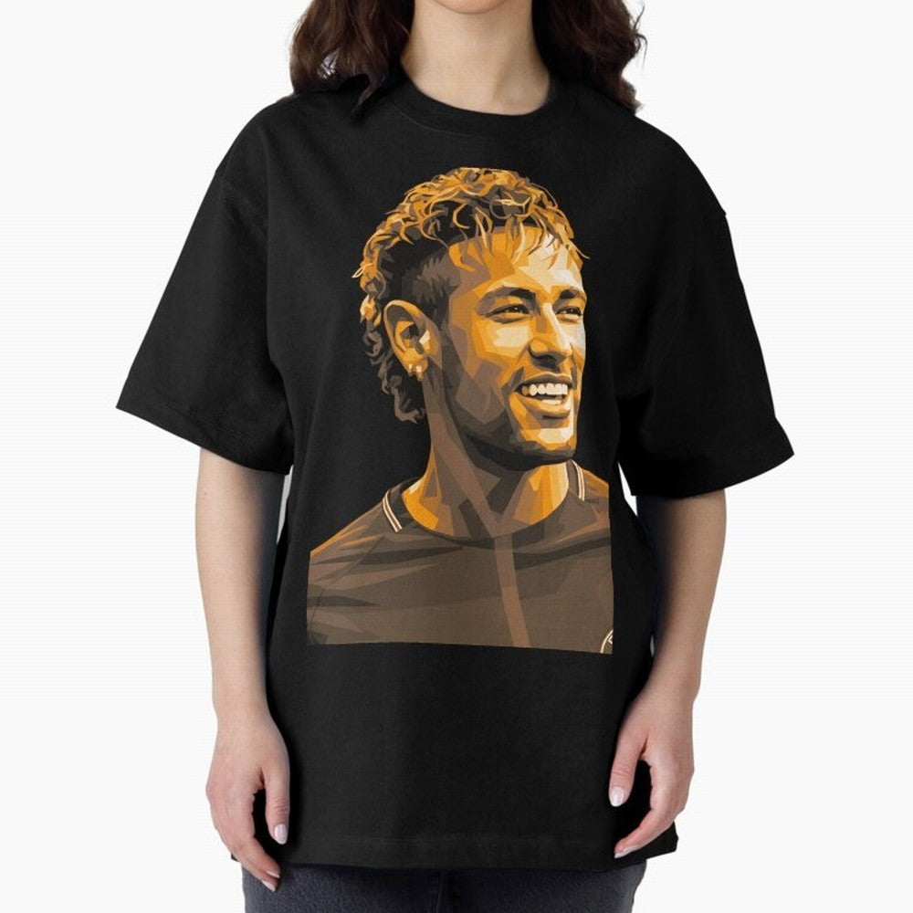 Neymar Oversized T-Shirt Keep Football History Alive during FIFA World Cup 2026 Highlighting Neymar, Haaland and Cristiano Ronaldo, Germany Energy, Championship Spirit, Famous Goals, Roaring Crowds and International Football Unity; Made for