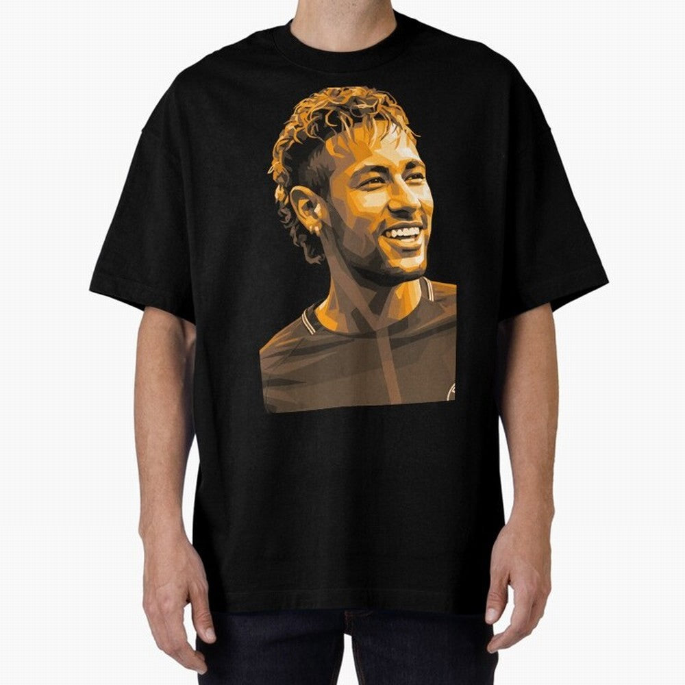 Neymar Oversized T-Shirt Keep Football History Alive during FIFA World Cup 2026 Highlighting Neymar, Haaland and Cristiano Ronaldo, Germany Energy, Championship Spirit, Famous Goals, Roaring Crowds and International Football Unity; Made for