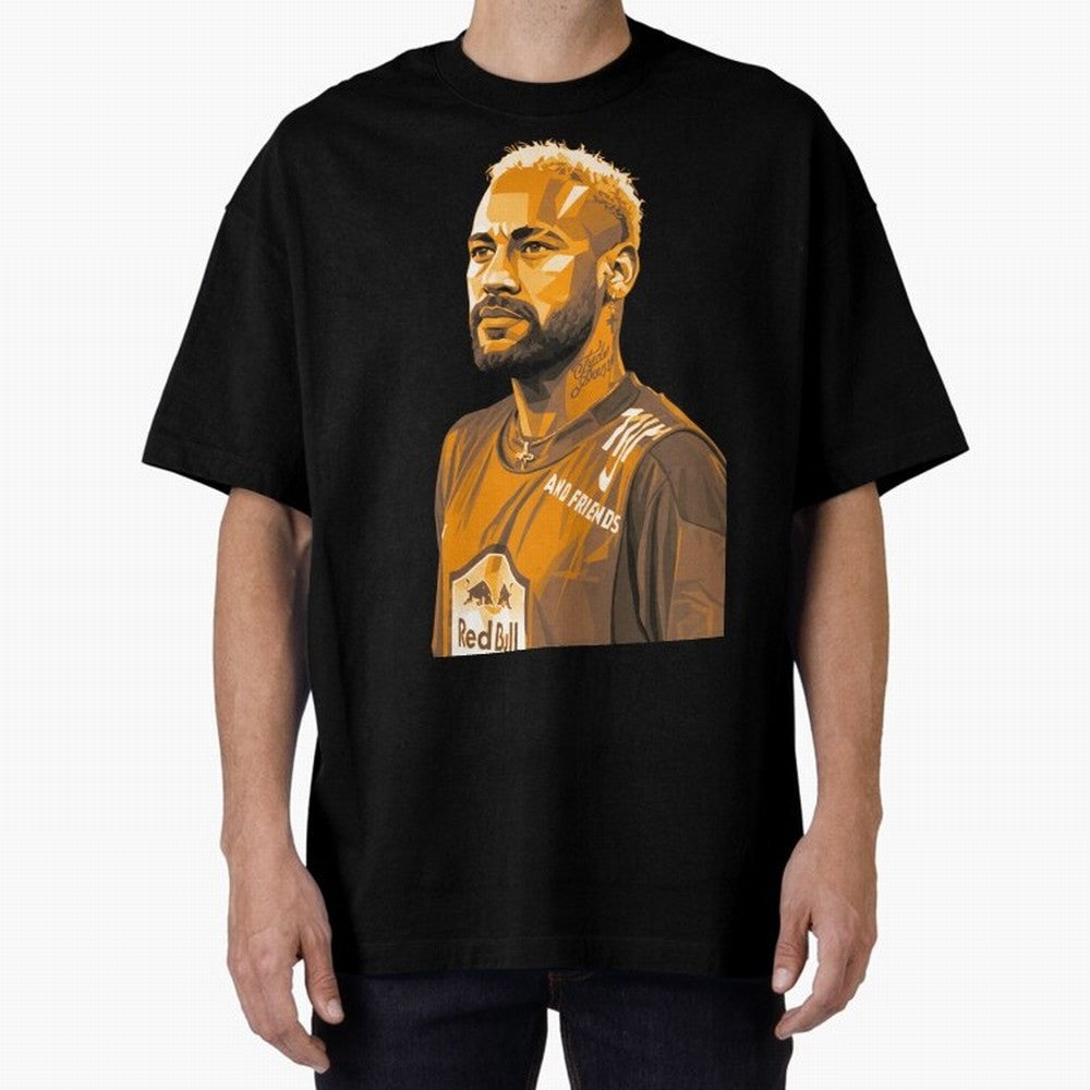 Neymar Oversized T-Shirt Join the Global Buzz around FIFA World Cup 2026 Spirit, with Germany, Messi, Match Day Excitement, Supporter Culture, Golden Goals and Global Football Passion; Made for Die Hard Supporters, Soccer Lovers, Game Day Photos