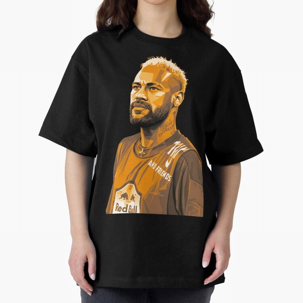 Neymar Oversized T-Shirt Join the Global Buzz around FIFA World Cup 2026 Spirit, with Germany, Messi, Match Day Excitement, Supporter Culture, Golden Goals and Global Football Passion; Made for Die Hard Supporters, Soccer Lovers, Game Day Photos