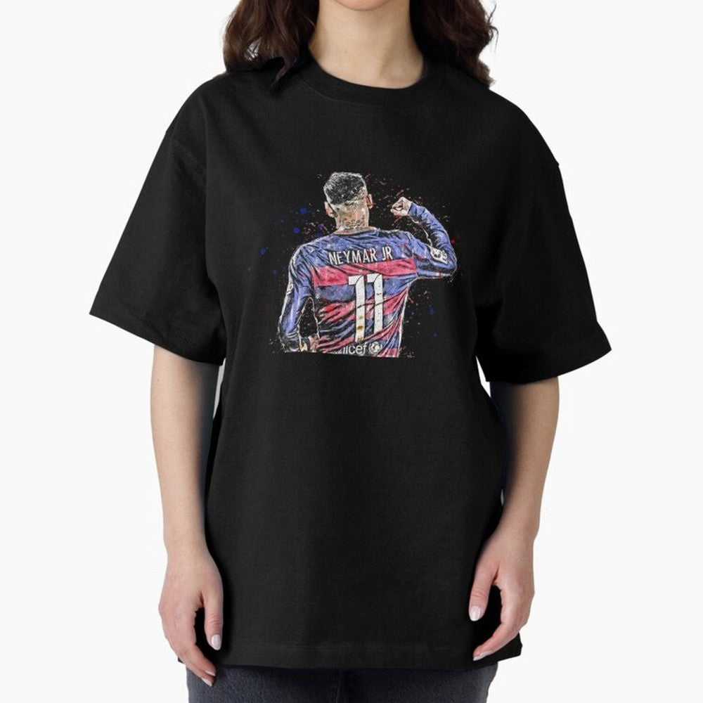 Neymar Neymar Oversized T-Shirt Honor Football Greatness during FIFA World Cup 2026 USA Canada Mexico for Fans of CR7 and Messi and England, Bringing Match Day Excitement, Supporter Culture, Golden Goals and Global Football Passion; Ideal for Fans