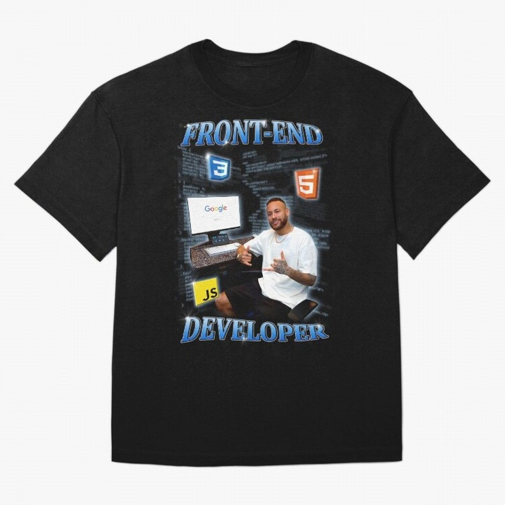 Front-end Developer Neymar - English Classic T-Shirt Follow FIFA World Cup 2026 Group Stage Celebrating Haaland and Mbappe, England and Germany Energy, Retro Football Energy, Iconic Rivalries, Trophy Chase Drama and Stadium Atmosphere; Ideal for