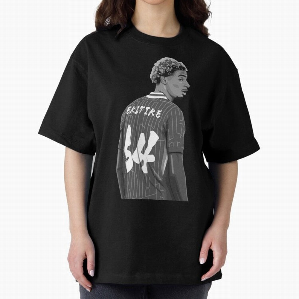 Hugo Ekitike Black and White Version Classic T-Shirt Bring a Vintage Feel to FIFA World Cup 2026 USA Canada Mexico Made for Messi, England Energy, Football History, Final Match Energy, Crowd Noise and Once in a Lifetime Moments; Ideal for Fans Who