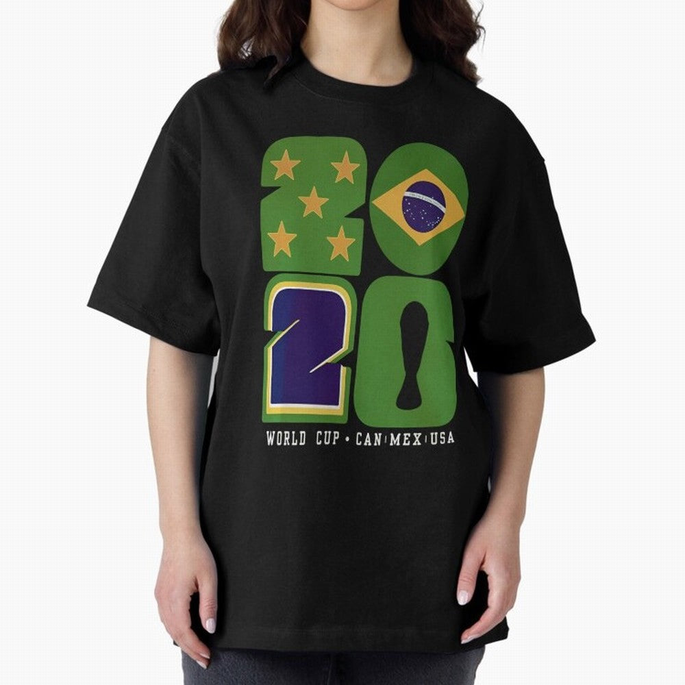Brazil Football World Cup 2026 - Can Mex Usa Typography Essential T-Shirt Make Every Match About Global Football Passion for FIFA World Cup 2026, Capturing Cristiano Ronaldo, Haaland and CR7, Spain and Netherlands, Global Supporter Spirit,