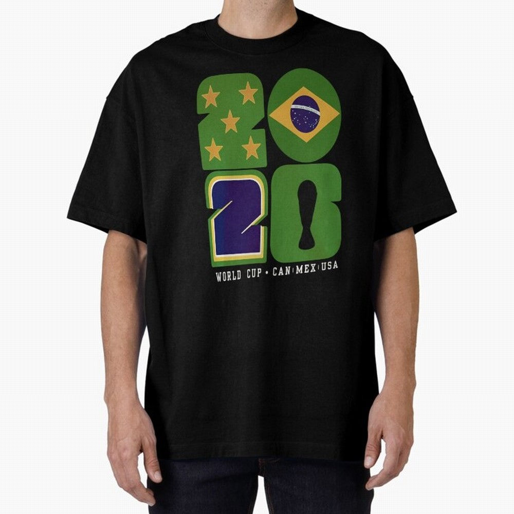 Brazil Football World Cup 2026 - Can Mex Usa Typography Essential T-Shirt Make Every Match About Global Football Passion for FIFA World Cup 2026, Capturing Cristiano Ronaldo, Haaland and CR7, Spain and Netherlands, Global Supporter Spirit,