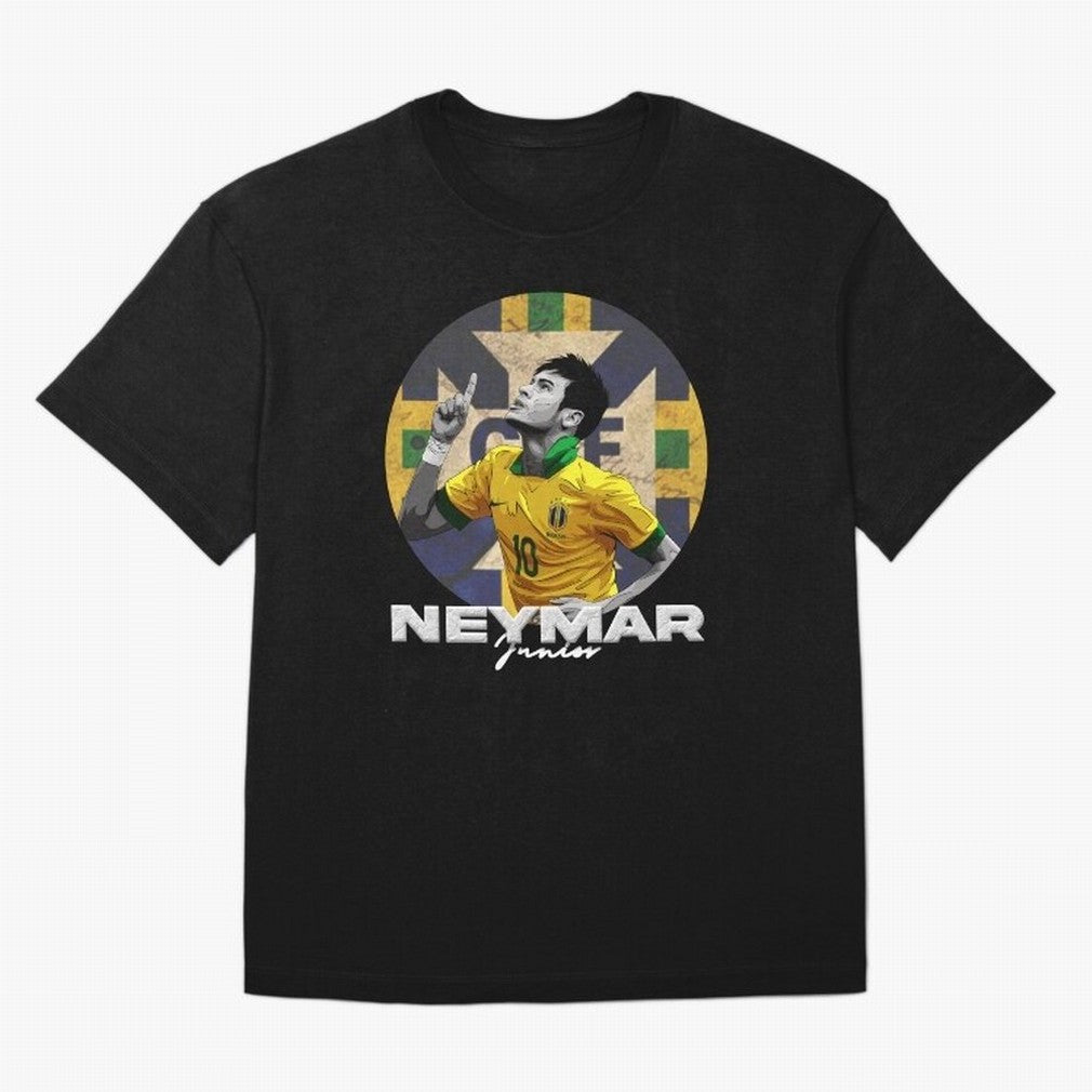 Neymar Junior Oversized T-Shirt Relive the Noise and Pride of FIFA World Cup 2026 USA Canada Mexico for Fans of Cristiano Ronaldo and Spain, Bringing Championship Spirit, Famous Goals, Roaring Crowds and International Football Unity; Made for Die