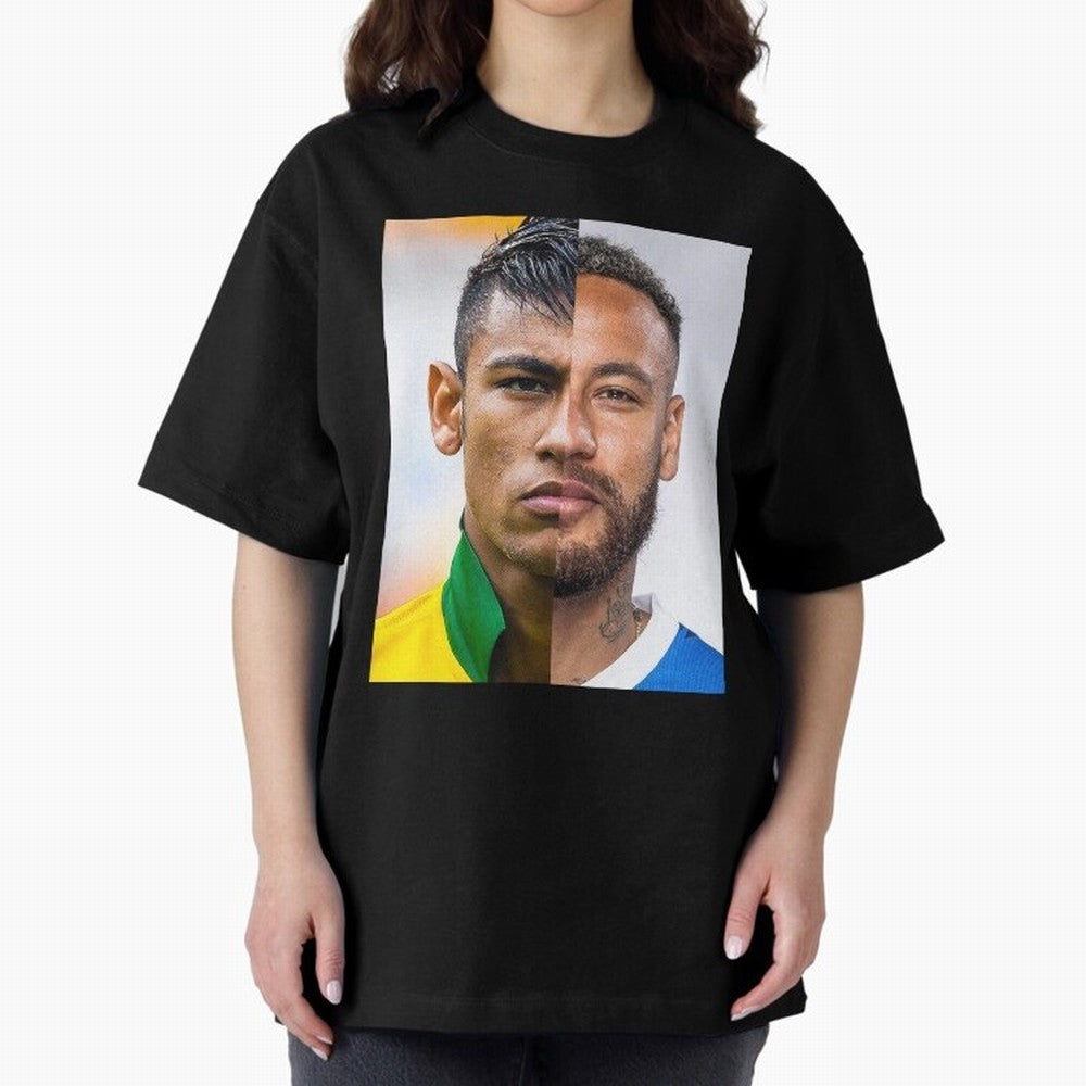 Neymar Oversized T-Shirt Stand Proud for FIFA World Cup 2026 Inspired by Cristiano Ronaldo, Argentina, France and Brazil Energy, Goal Celebration Energy, Supporter Heritage, Football Icons and Worldwide Tournament Joy; Perfect for Supporters Who