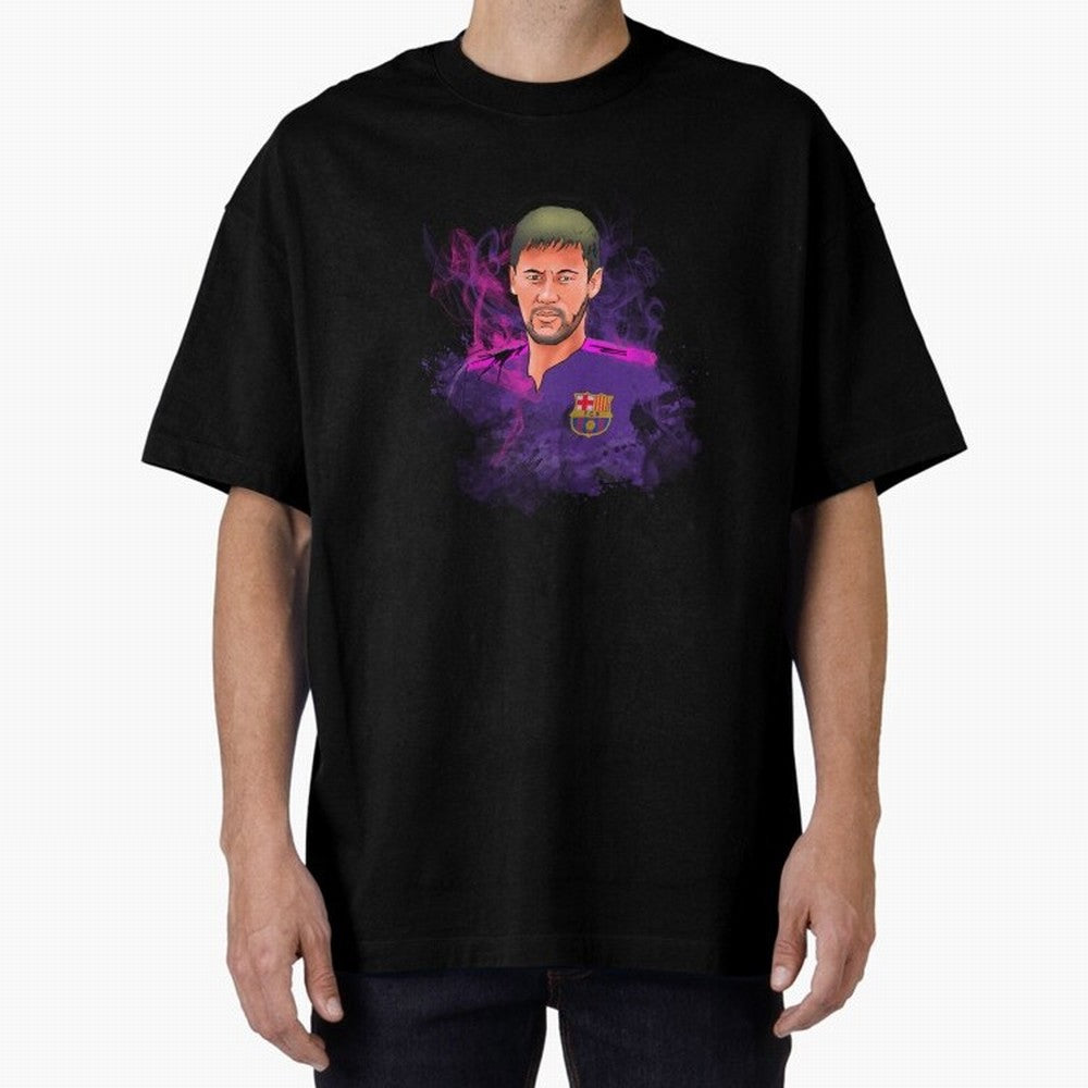 Neymar Oversized T-Shirt Spotlight FIFA World Cup 2026 Group Stage Spirit, Highlighting England and Germany, Neymar, Goal Celebration Energy, Supporter Heritage, Football Icons and Worldwide Tournament Joy; Ideal for Football Dads, Football Moms,