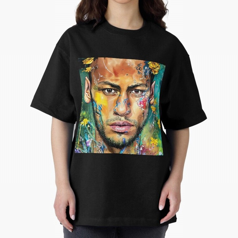 Neymar Oversized T-Shirt Keep the Match Day Mood of FIFA World Cup 2026 USA Canada Mexico for Fans of Haaland and Brazil, Portugal and Argentina, Bringing Match Day Excitement, Supporter Culture, Golden Goals and Global Football Passion; Great for