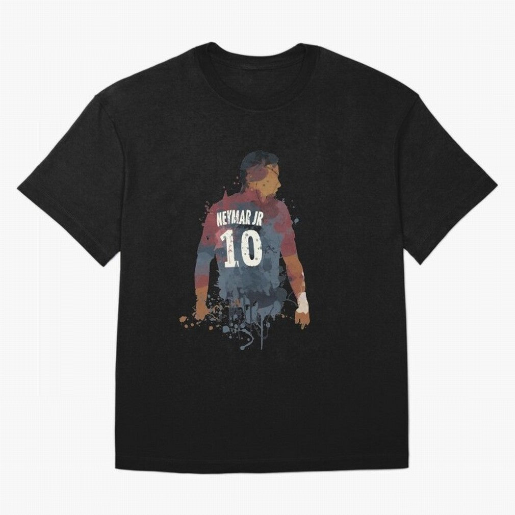 Neymar Brazilian Legend Art Oversized T-Shirt Relive FIFA World Cup 2026 Group Stage for Fans of Messi and Portugal, Bringing Worldwide Fan Energy, Dramatic Goals, Stadium Lights and Championship Celebrations; Great for Watch Parties, Sports Bars,