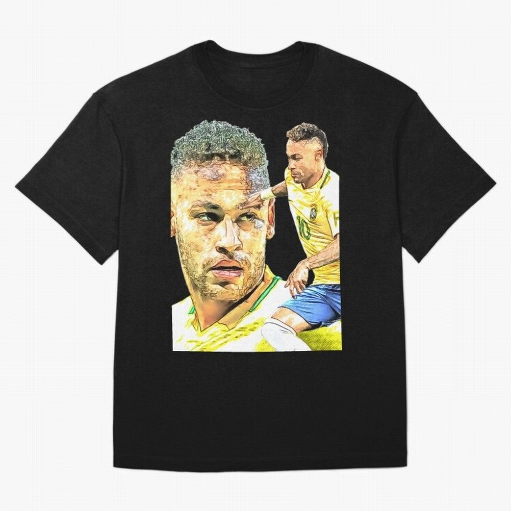 Neymar Futbol Oversized T-Shirt Treasure Match Day Hype around FIFA World Cup 2026, Mbappe and Neymar, Spain and Netherlands, Retro Football Energy, Iconic Rivalries, Trophy Chase Drama and Stadium Atmosphere; Ideal for Fans Who Follow Messi,