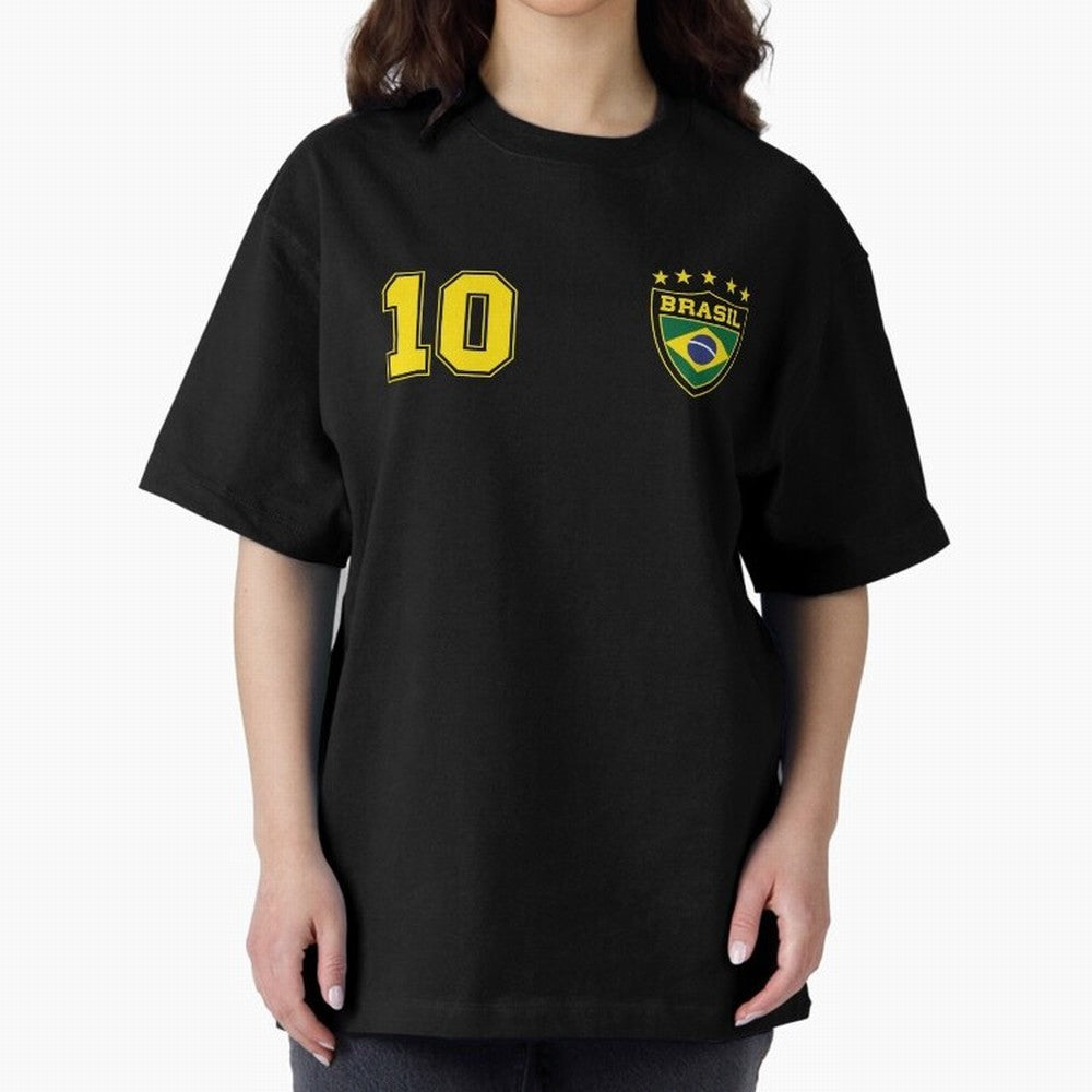 Classic Brasil Soccer No. 10 Brazil World Jersey Cup T Shirt Essential T-Shirt Showcase FIFA World Cup 2026 Spirit, Driven by Argentina and Brazil, Neymar, Haaland and Cristiano Ronaldo, Sports Nostalgia, International Competition, Famous Players