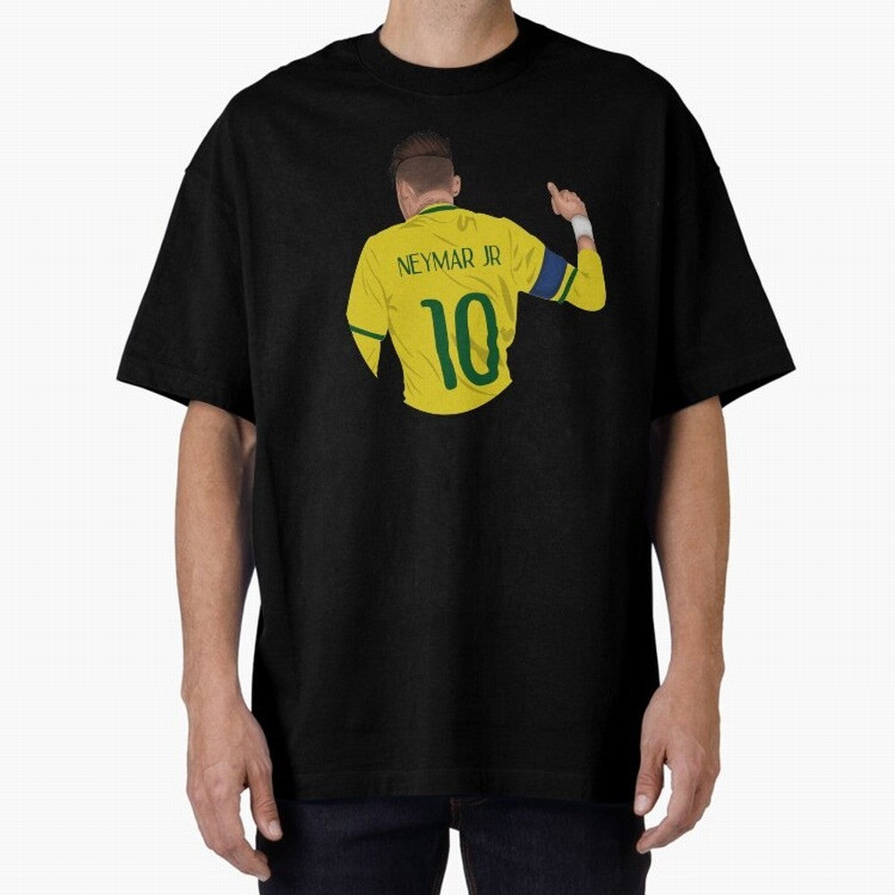 Neymar Junior Oversized T-Shirt Follow Every Goal of FIFA World Cup 2026 Group Stage for Fans of Haaland and Mbappe and Brazil, Portugal and Argentina, Bringing Goal Celebration Energy, Supporter Heritage, Football Icons and Worldwide Tournament